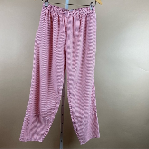 Misslook Medium 90’s Women’s Striped Red & White Pants Island Vacation Tapered - Picture 1 of 8